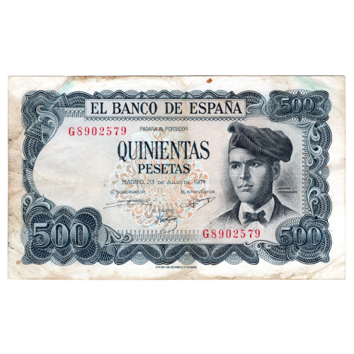 500 Песет 1971 - Испания 500 Песет 1971 - Испания
