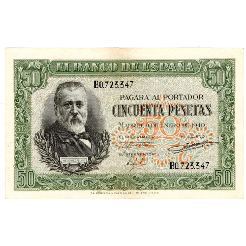 50 Песет 1940 - Испания 50 Песет 1940 - Испания