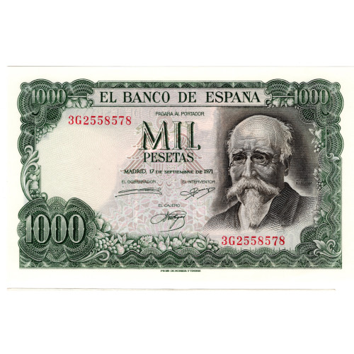 1000 Песет 1971 - Испания 1000 Песет 1971 - Испания