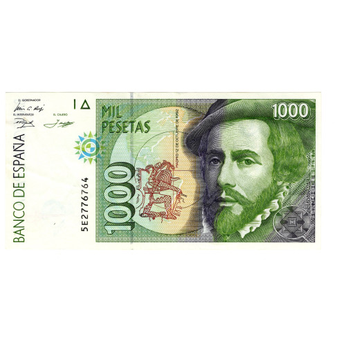 1000 Песет 1992 - Испания 1000 Песет 1992 - Испания