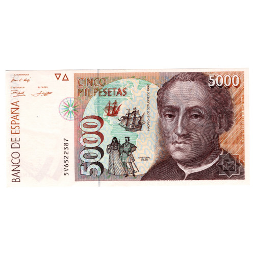 5000 Песет 1992 - Испания 5000 Песет 1992 - Испания