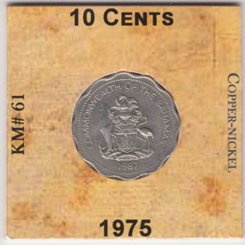 10 Цент 1975 - Багамы 10 Цент 1975 - Багамы