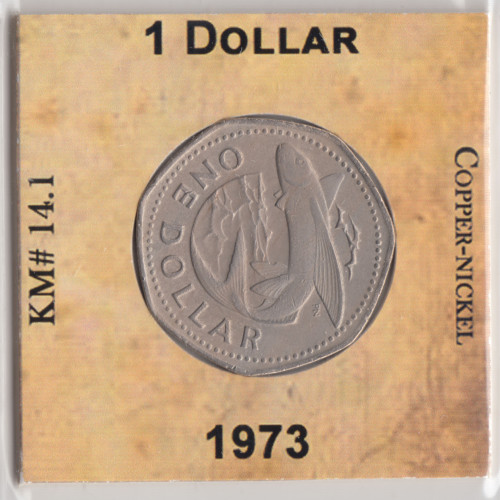 1 Доллар 1973 - Барбадос 1 Доллар 1973 - Барбадос