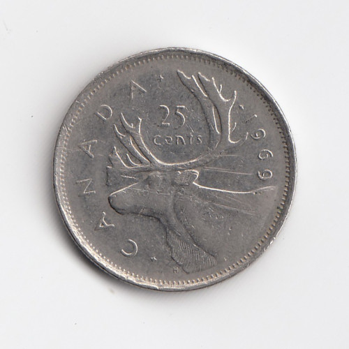 25 Центов 1969 - Канада 25 Центов 1969 - Канада