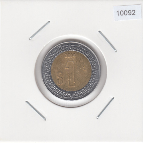 1 Песо - 2014 - Мексика 1 Песо - 2014 - Мексика