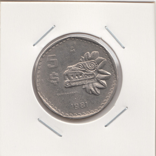 5 Песо 1981 - Мексика 5 Песо 1981 - Мексика