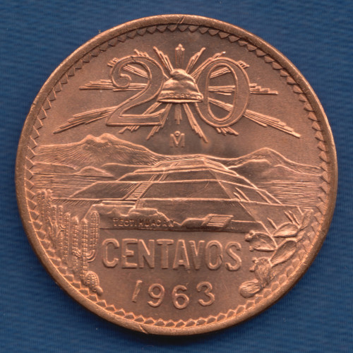 20 Сентаво - 1963 - Мексика 20 Сентаво - 1963 - Мексика