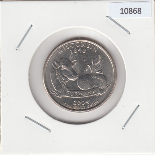 ¼ Dollar "Washington Quarter" - 2004  - Wisconsin