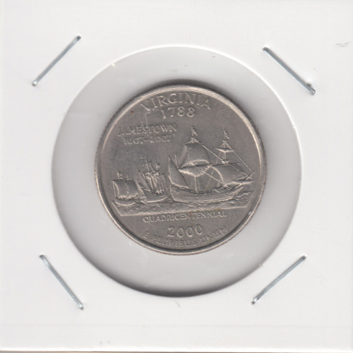 ¼ Dollar "Washington Quarter" - 2000  - Virginia