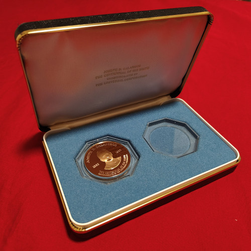1982 FM Medal Joseph B. Galambos, DCAM (BRONZE Proof) in original slab and case