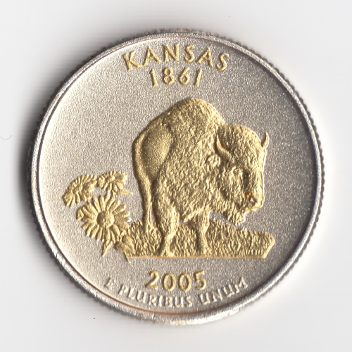 ¼ Dollar "Washington Quarter" - 2005 - KANSAS ¼ Dollar "Washington Quarter" - 2005 - KANSAS