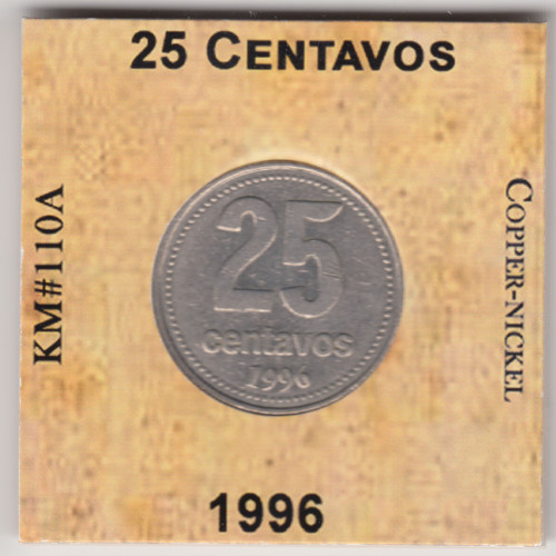 25 Cентаво 1996 - Аргентина 25 Cентаво 1996 - Аргентина