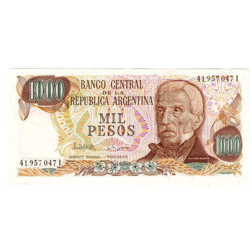 1000 Песо 1982-1983 - Аргентина