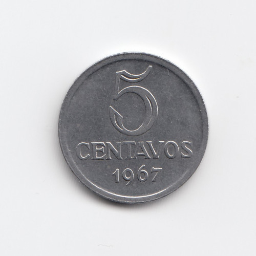 5 Cентаво 1967 - Бразилия 5 Cентаво 1967 - Бразилия