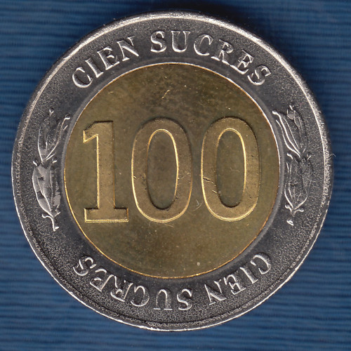 100 - Sucres - 1997 - Эквадор 100 - Sucres - 1997 - Эквадор