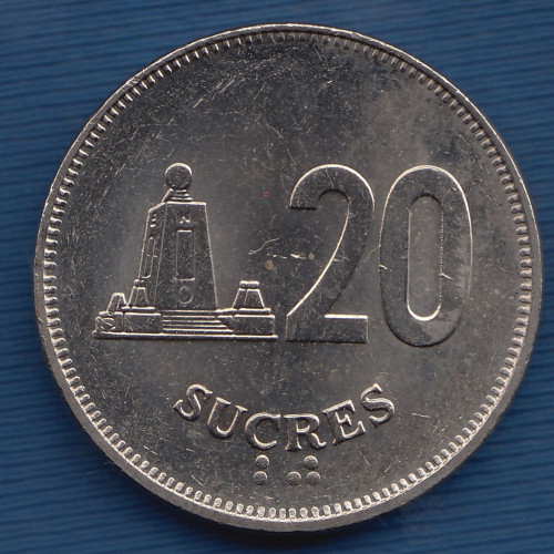 20 - Sucres - 1991 - Эквадор