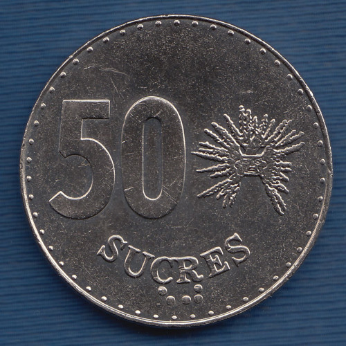 50 - Sucres - 1991 - Эквадор 50 - Sucres - 1991 - Эквадор