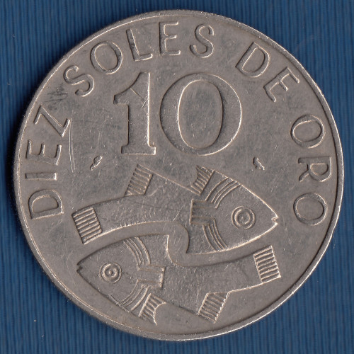 10 Soles de Oro - 1969 - Перу 10 Soles de Oro - 1969 - Перу