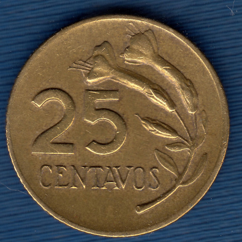 25 Cентаво - 1973 - Перу 25 Cентаво - 1973 - Перу