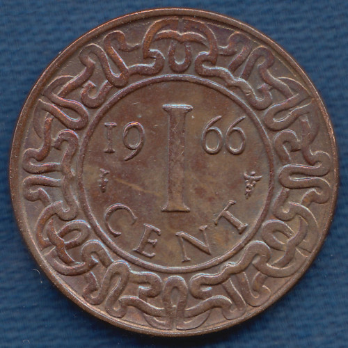 1 Цент 1966 года — Суринам 1 Цент 1966 года — Суринам