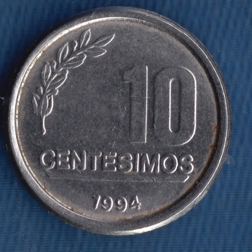10 Сентесимо 1994 - Уругвай 10 Сентесимо 1994 - Уругвай